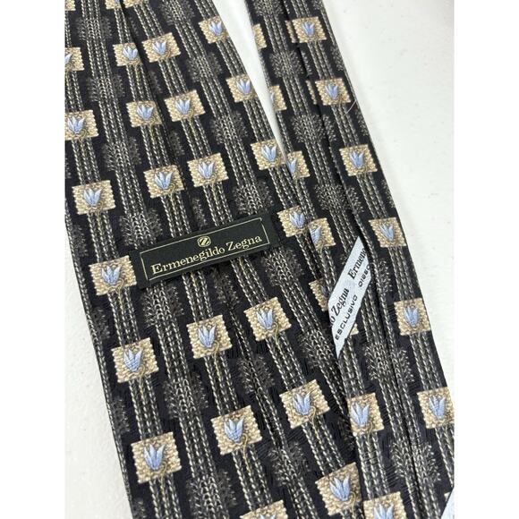 Versace Ermenegildo Zegna Brooks Brothers Silk Tie Lot Of 7 Italy USA Designer - Picture 11 of 16